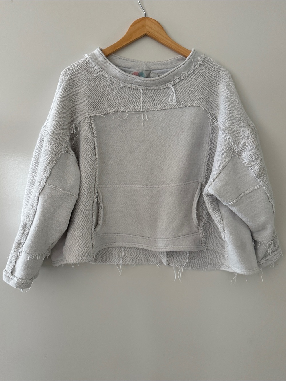 Free People Beach Dweller Pullover Womens Large Light Blue - Picture 1 of 6